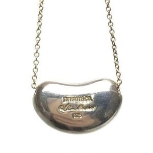 Tiffany & Co.  Elsa Peretti Silver  Bean Necklace